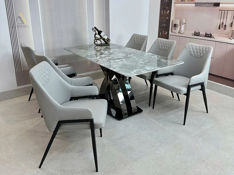 Ghế ăn nhập khẩu Lucas khi ghép cùng bộ bàn nhập khẩu K21 Ghế ăn nhập khẩu Lucas