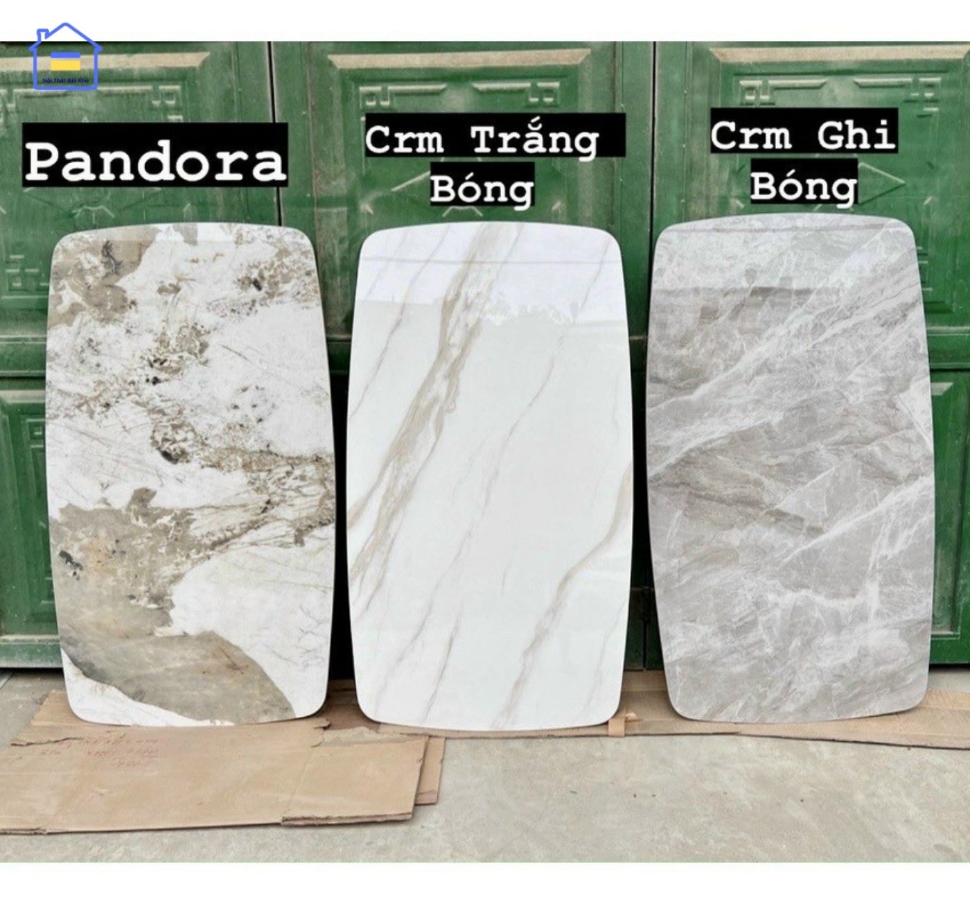 Bàn ăn mặt đá Ceramic chân IL