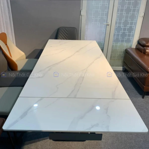 Bàn ăn mặt đá thông minh kéo dài 2 đầu BAK34