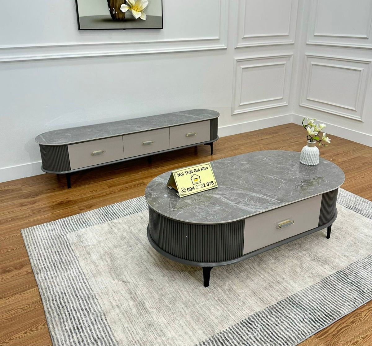 Bàn sofa hộc kéo nhập khẩu GK40