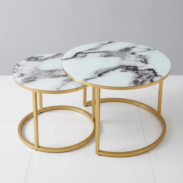 Bàn sofa tròn đôi TL108