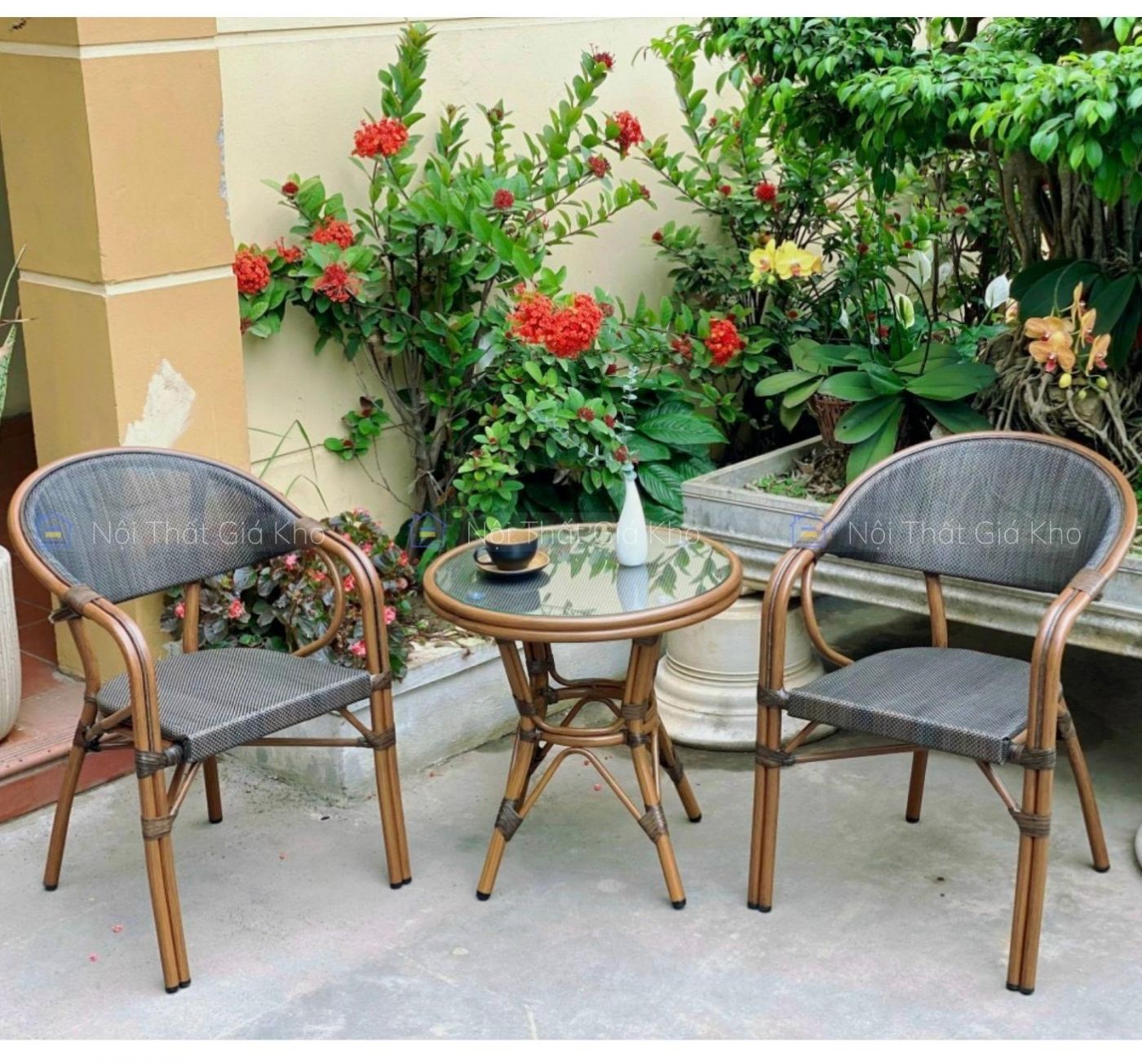 Bộ bàn ghế ngoài trời NK01