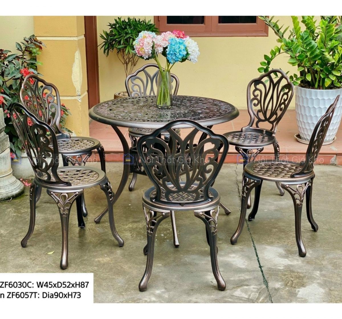 Bộ bàn ghế sân vườn NK06