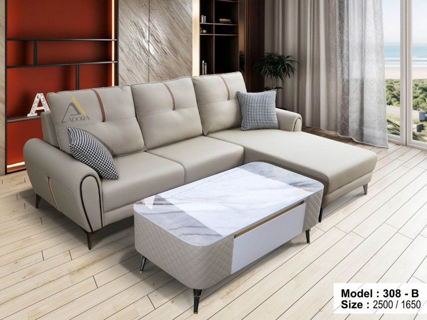 Sofa góc L Adora VT308