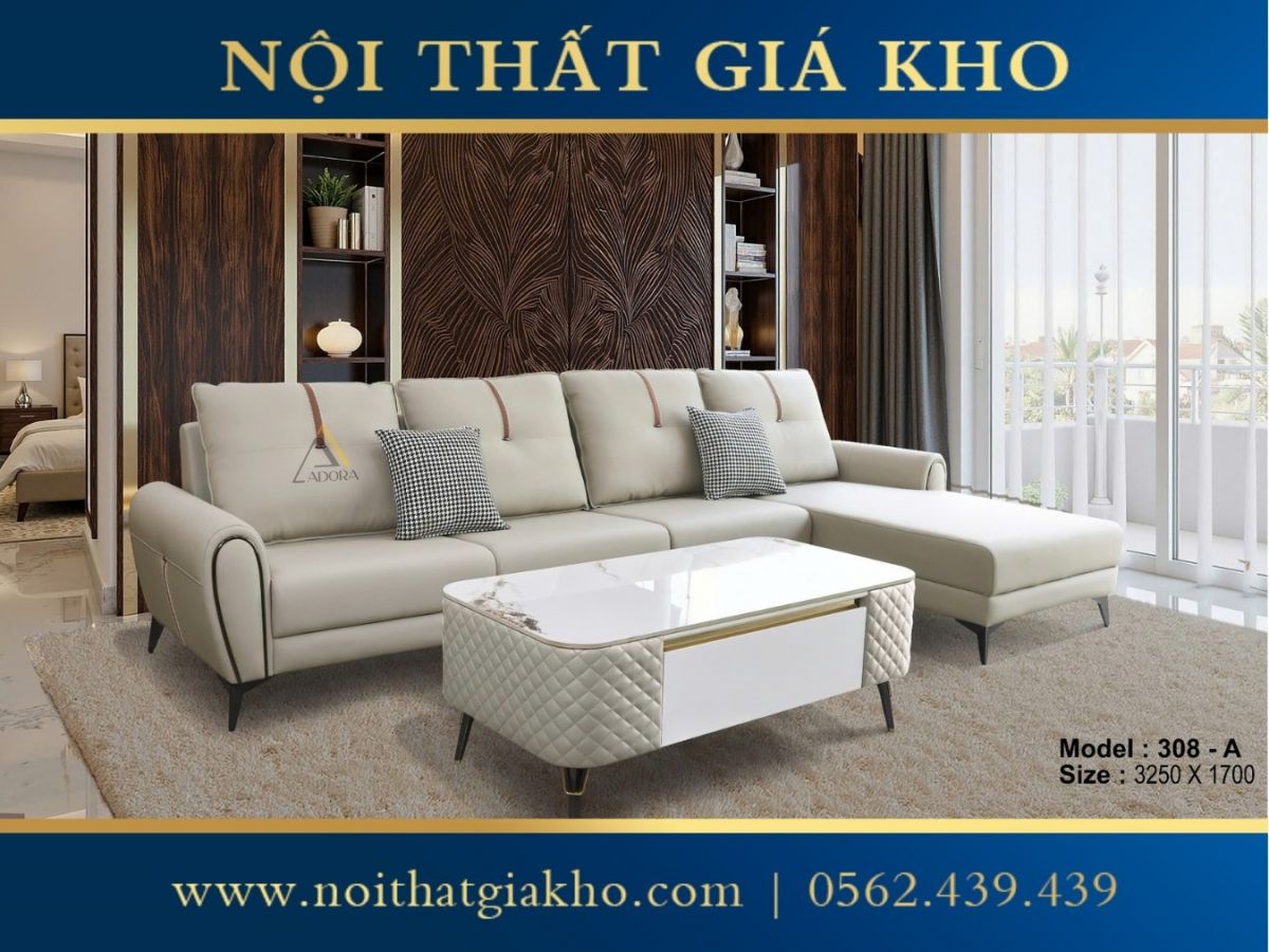 Sofa góc L Adora VT308