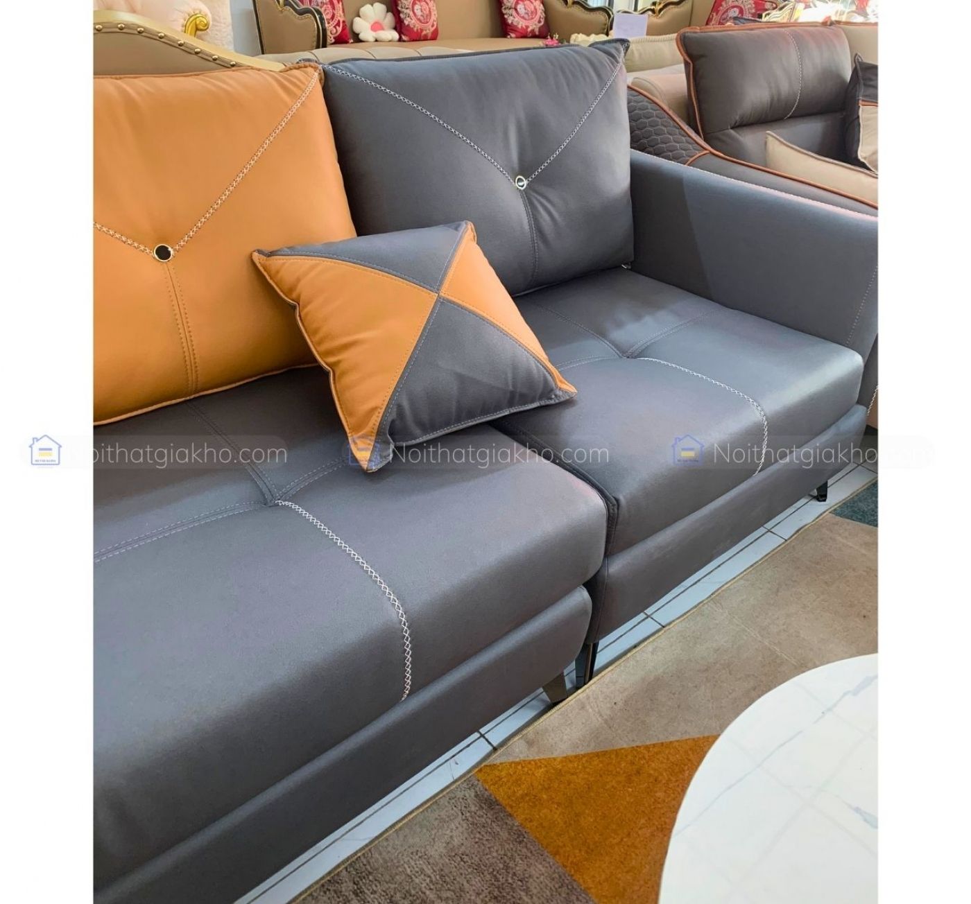 Bộ sofa băng da công nghệ NTVT008