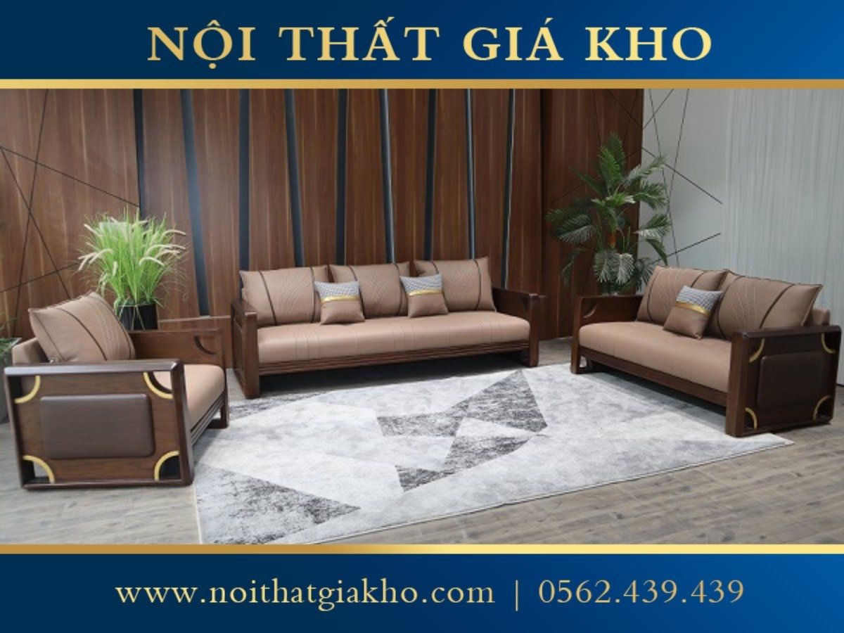 Ghế sofa gỗ sồi hiện đại GK13