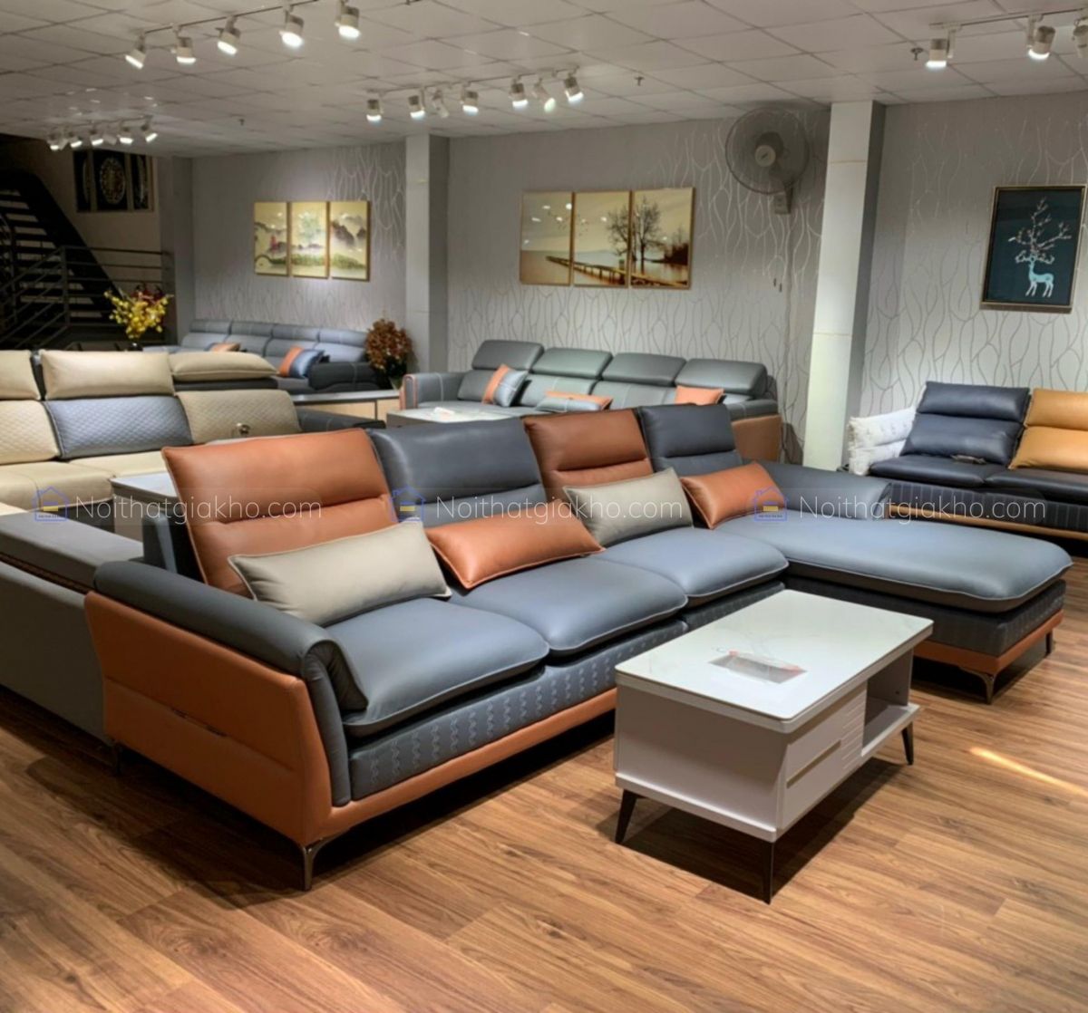 Bộ sofa góc L Adora cao cấp NTVT006