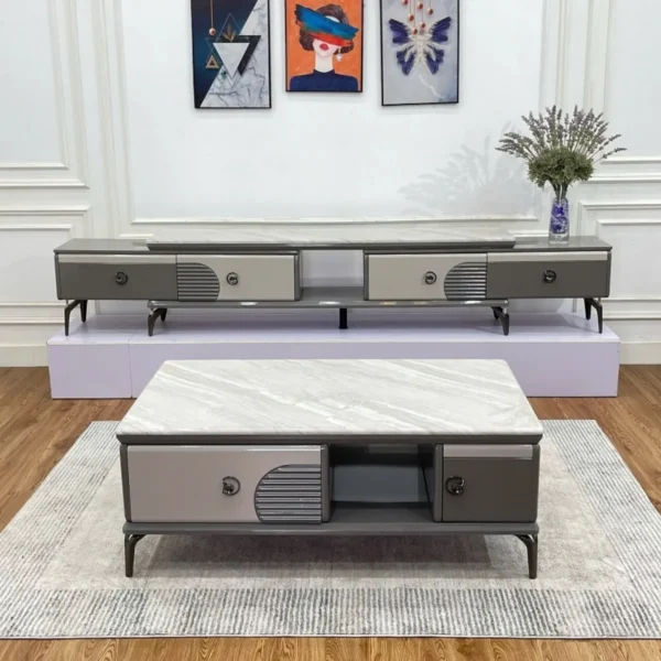 Combo bàn trà và kệ tivi nhập khẩu BT26