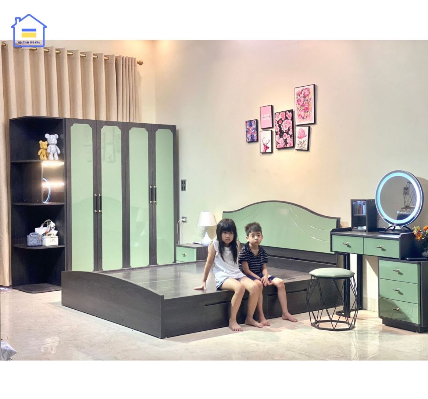 Combo Phòng Ngủ Hiện Đại Gỗ Công Nghiệp CGK04