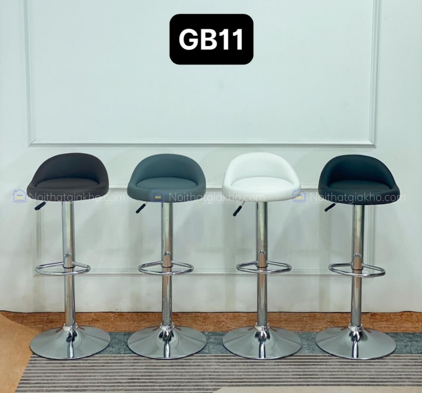 Ghế bar chân trụ nâng hạ GB11