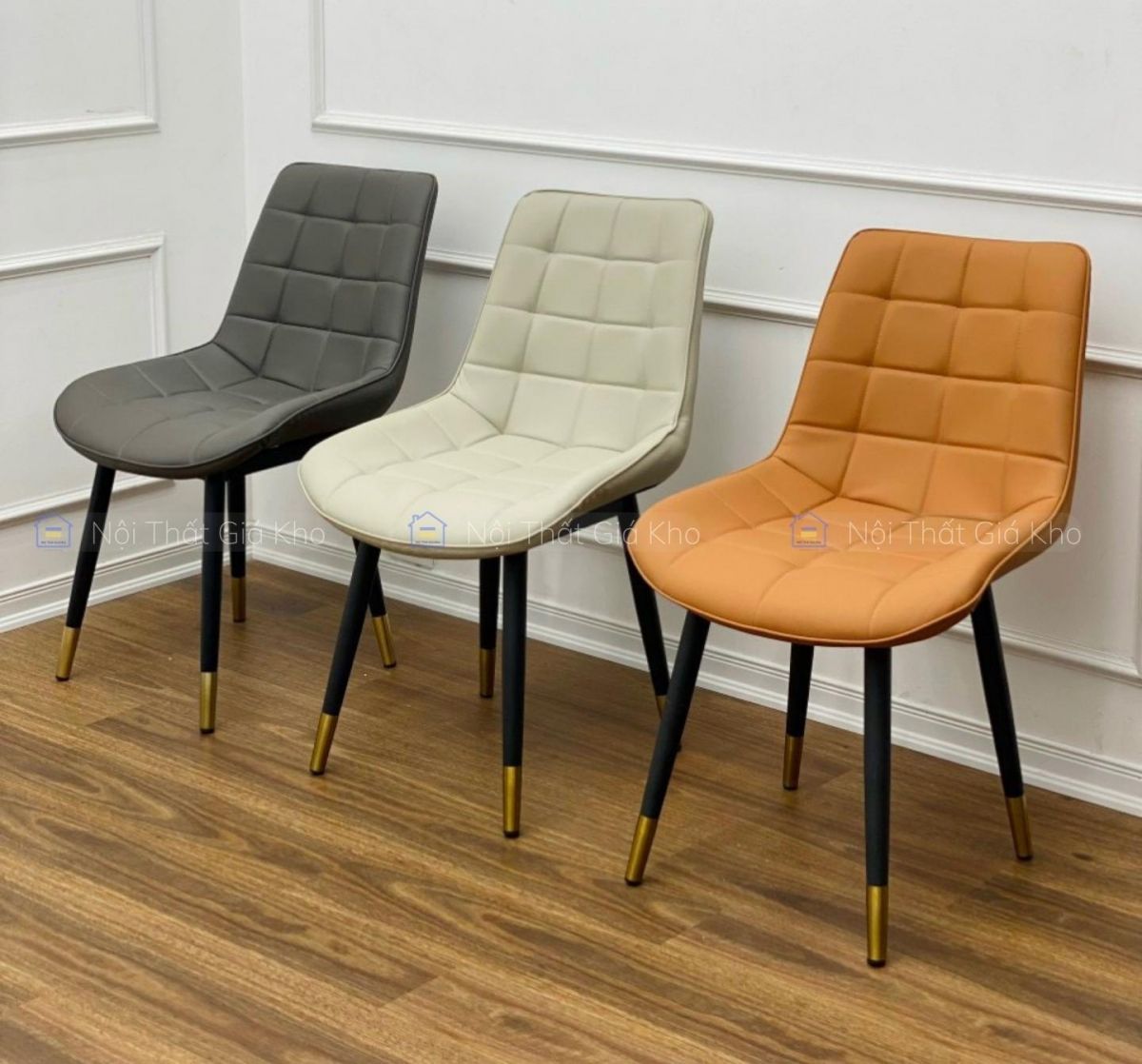 Ghế Loft caro bọc da