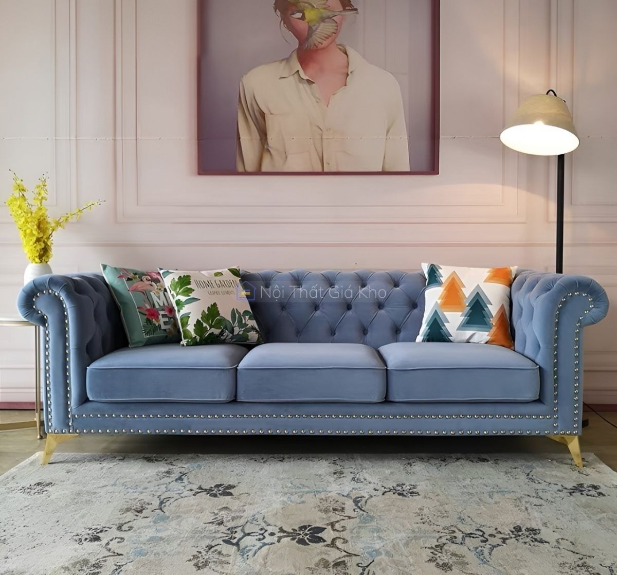 Ghế sofa băng cổ điển 2m