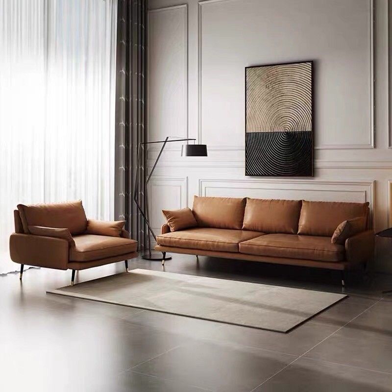 Ghế sofa băng phòng khách bọc da dài 2m2