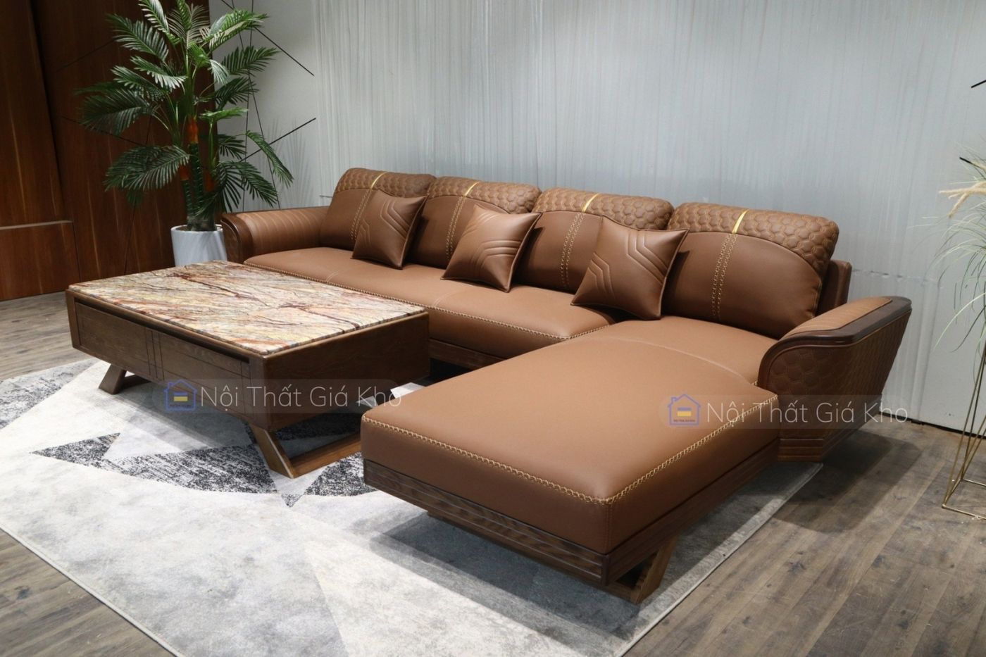 Sofa gỗ góc L Adora VT890