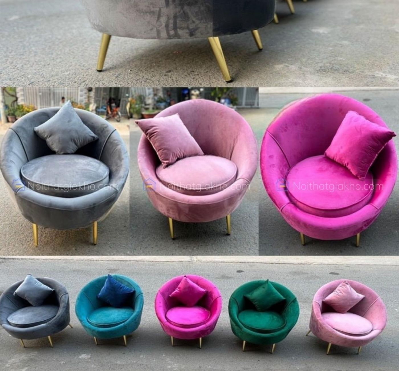 Ghế sofa thư giãn cho tiệm Nail, Sofa đơn nhỏ gọn