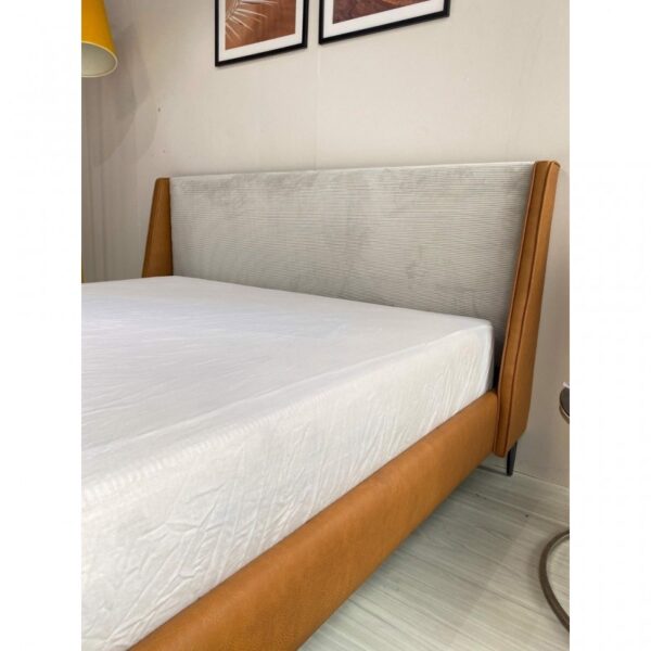 Giường bọc da vải nhung hiện đại