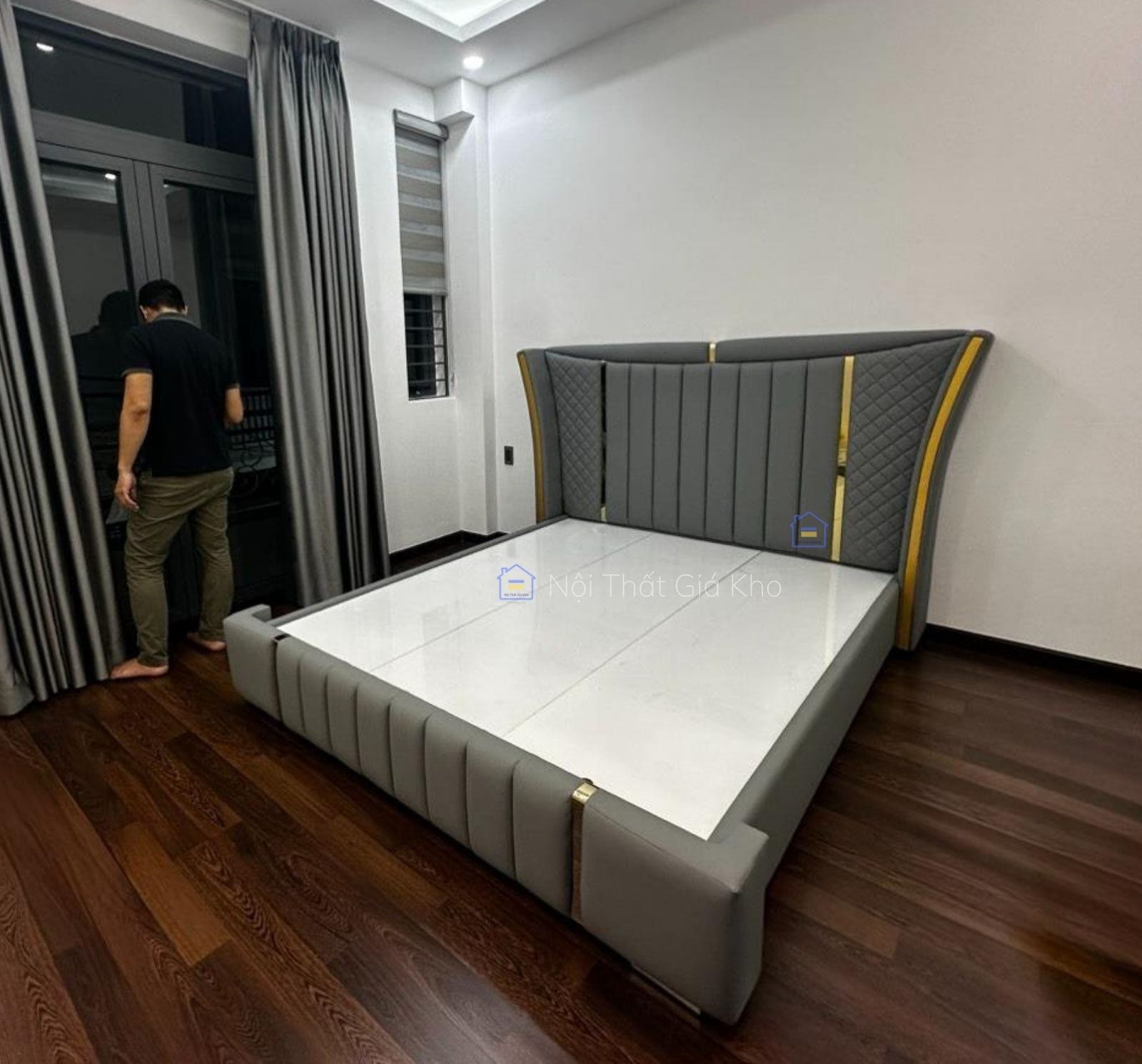 Alternative view of Giường bọc nệm Adora 1m6,1m8