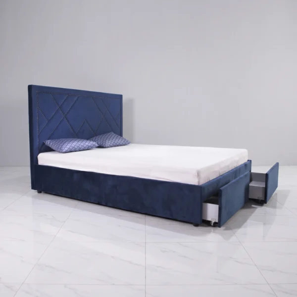 Giường bọc nệm Adora 2 hộc kéo
