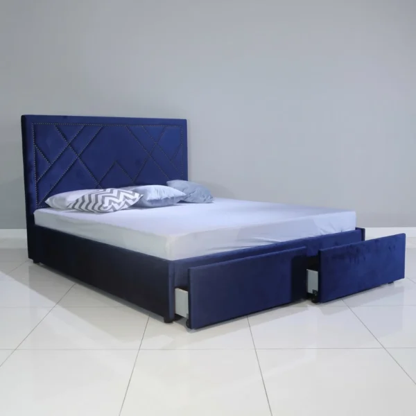 Giường bọc nệm Adora 2 hộc kéo