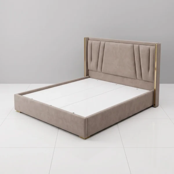 Giường bọc nệm da 1m6x2m, 1m8x2m