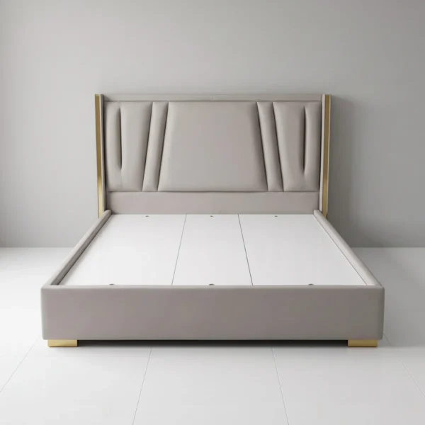 Giường bọc nệm da 1m6x2m, 1m8x2m