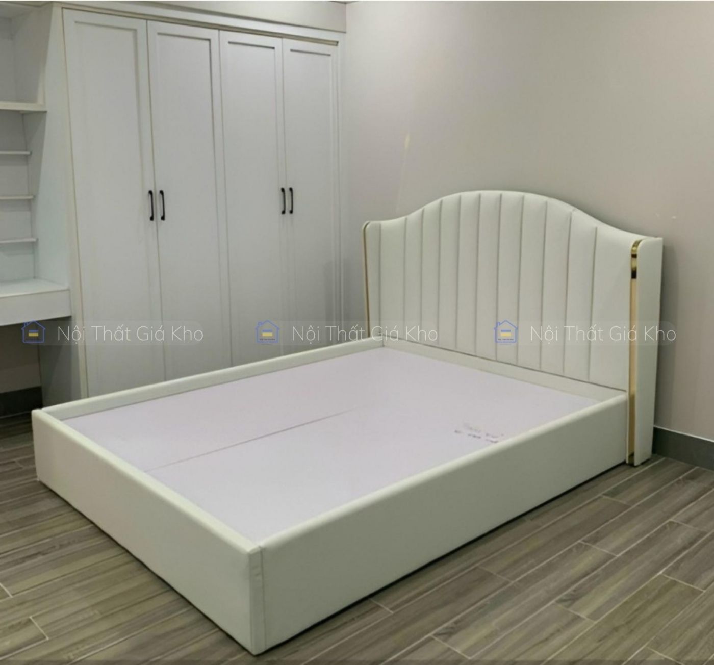 Giường Bọc Nệm Da Adora Sang Trọng GK07