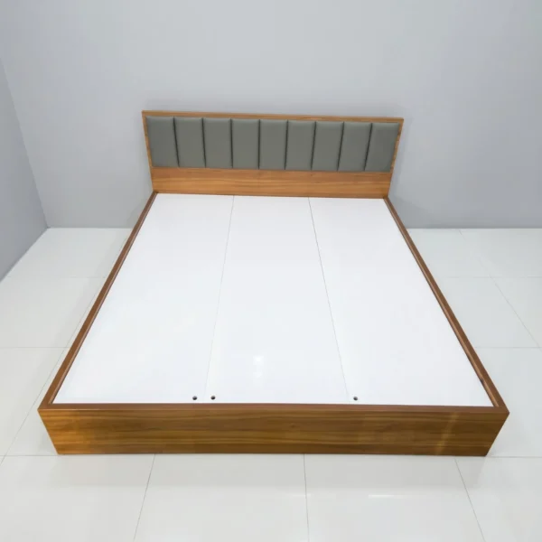 Giường gỗ MDF bọc nệm có hộc kéo