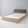 Giường gỗ MDF bọc nệm giá rẻ