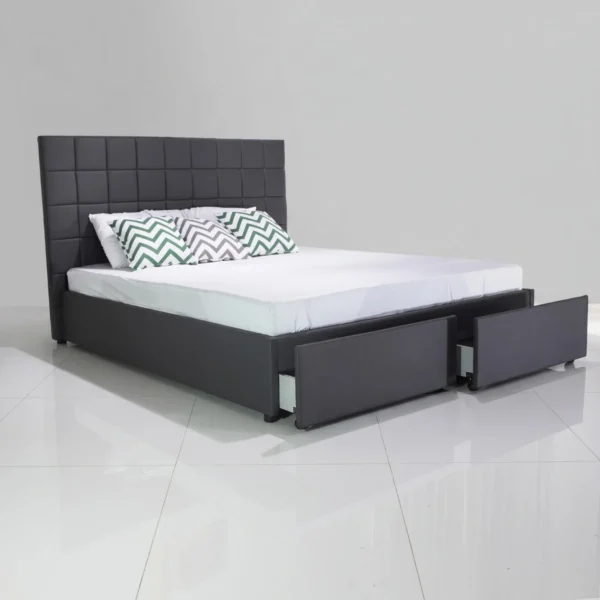 Giường ngủ bọc da Adora TL11 2 hộc kéo