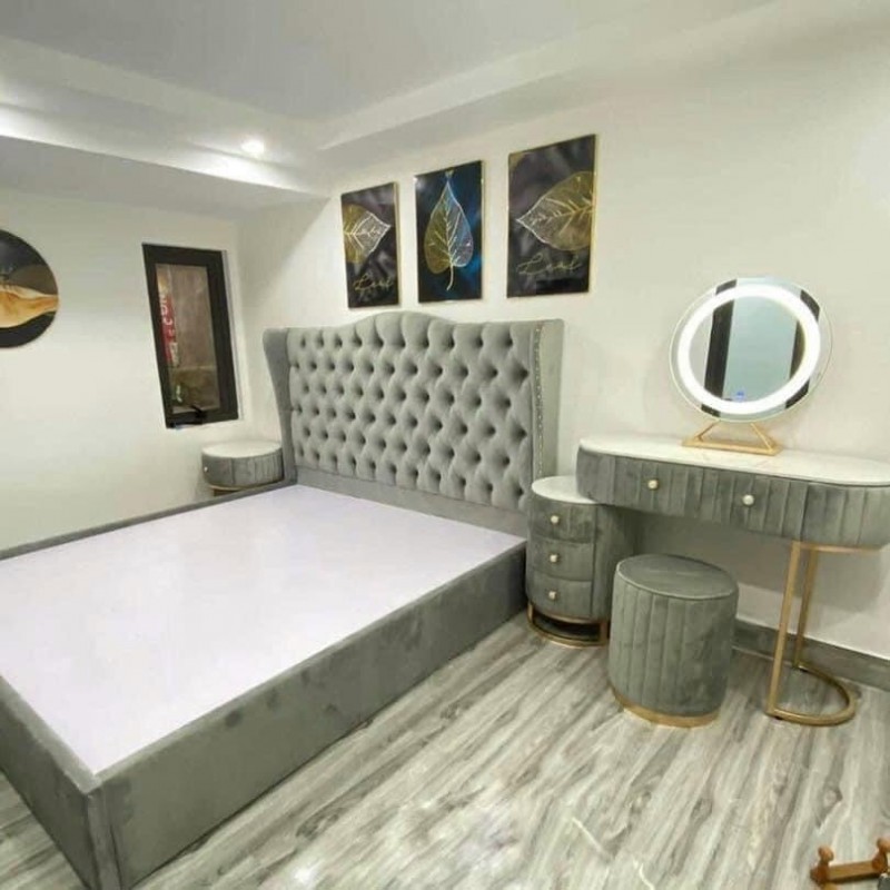 Giường ngủ bọc nệm 1m4 1m6 1m8