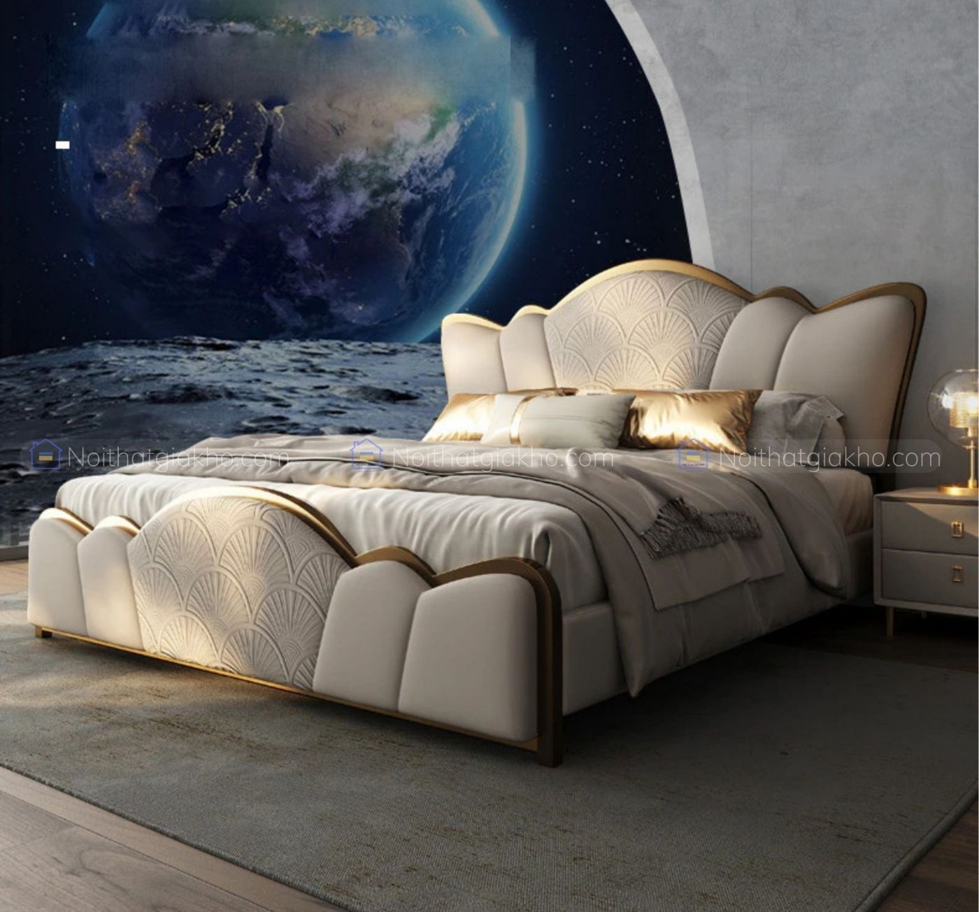 Giường ngủ nhập khẩu đẹp GN20