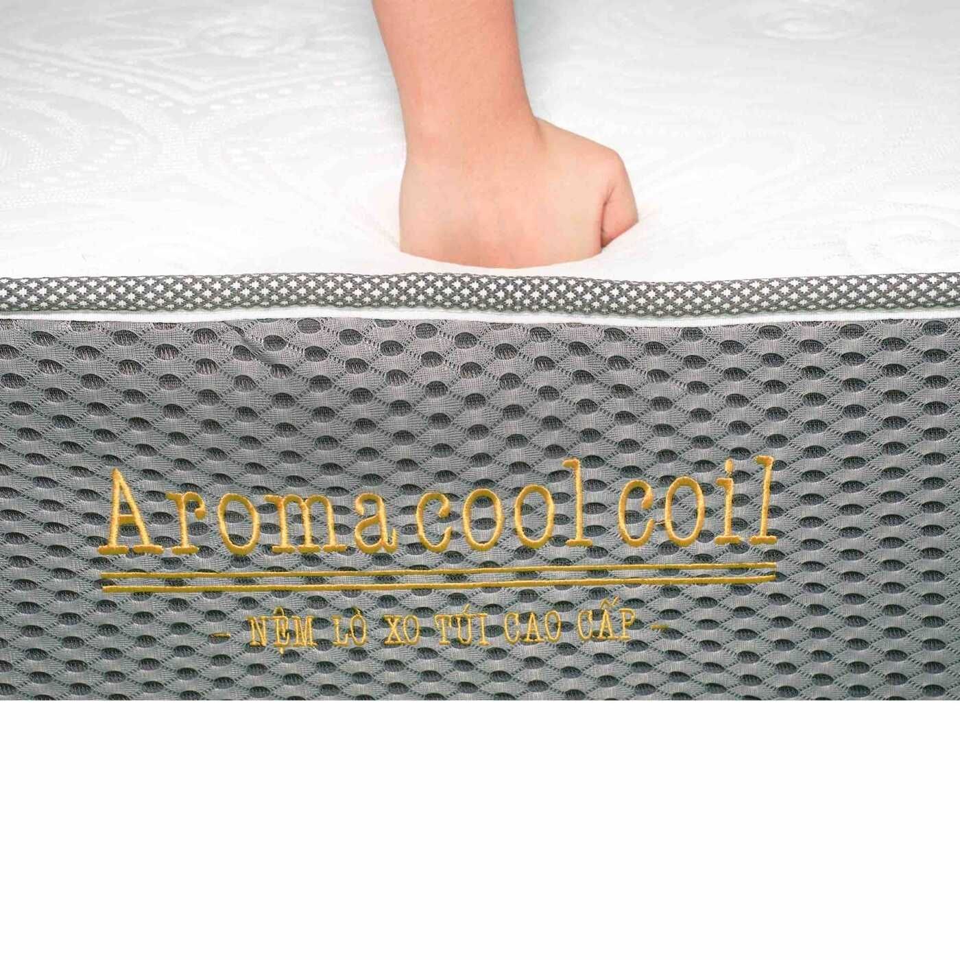 Nệm Lò Xo Túi Độc Lập Aroma Cool Coil 2 Viền