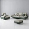 Sofa băng 3 chỗ bọc da Adora GK24