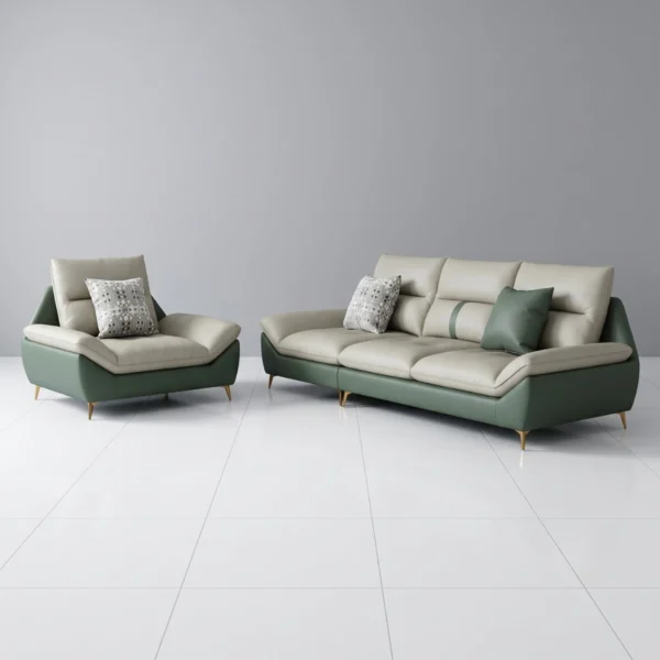 Sofa băng 3 chỗ bọc da Adora GK24