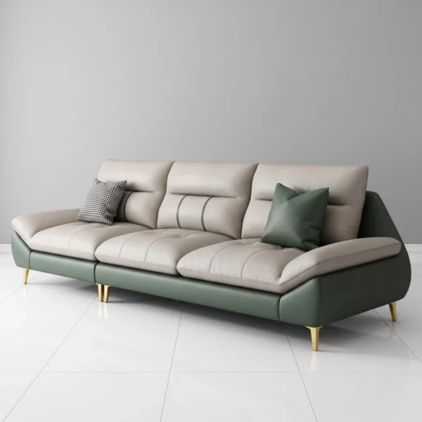 Sofa băng 3 chỗ bọc da Adora GK24