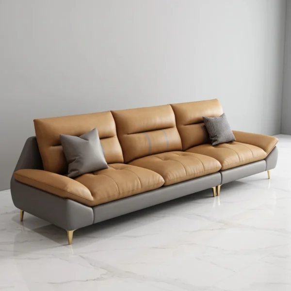 Sofa băng 3 chỗ bọc da Adora GK24