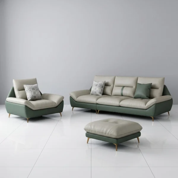 Sofa băng 3 chỗ bọc da Adora GK24