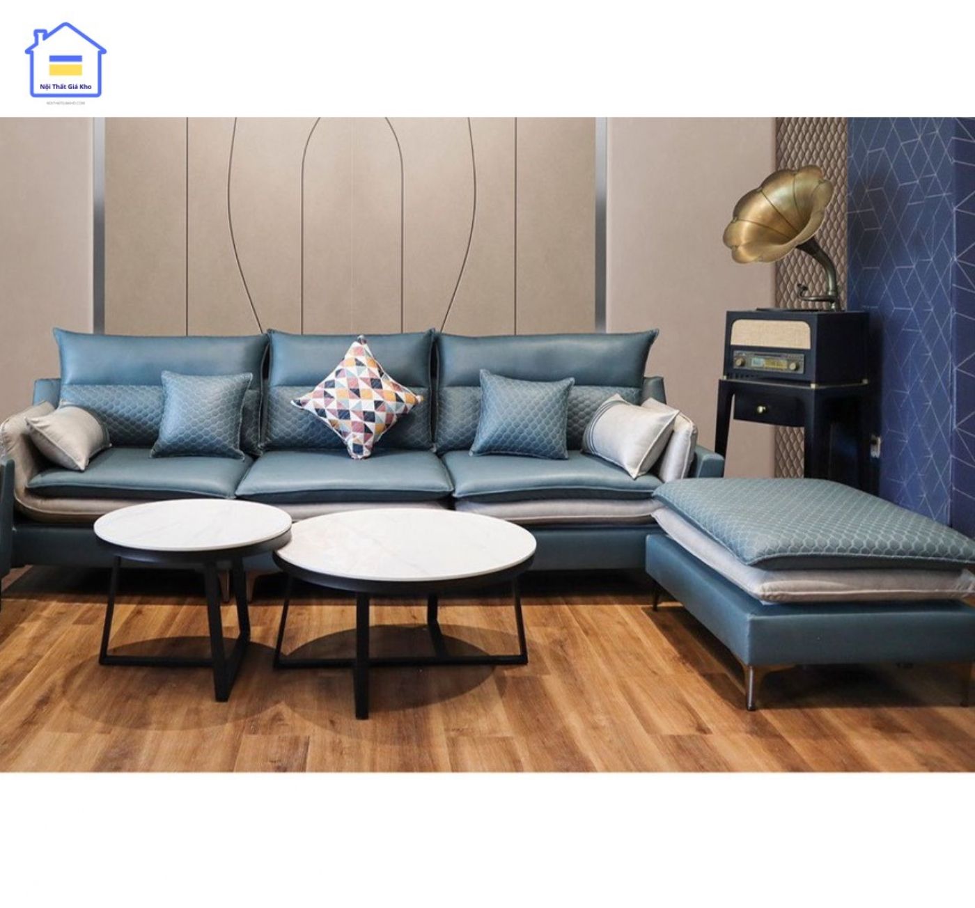 Sofa băng vải giả da NTVT005