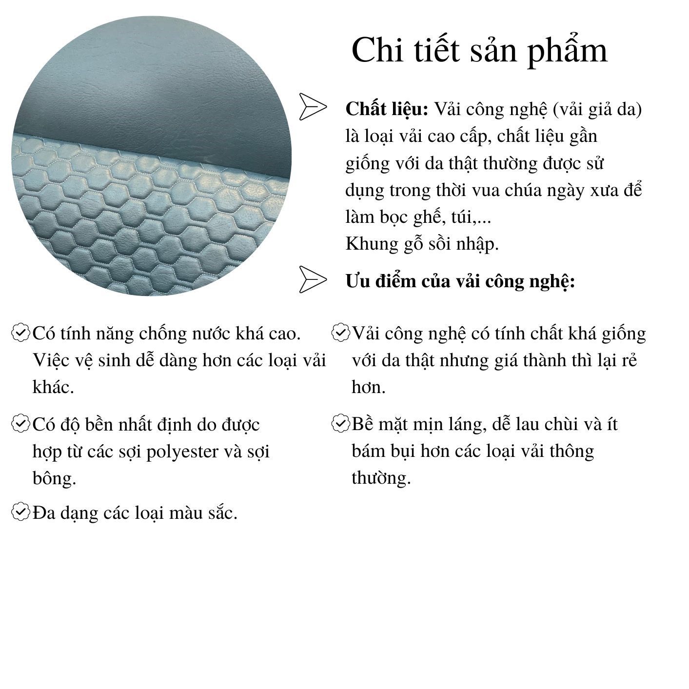 Sofa băng vải giả da NTVT005