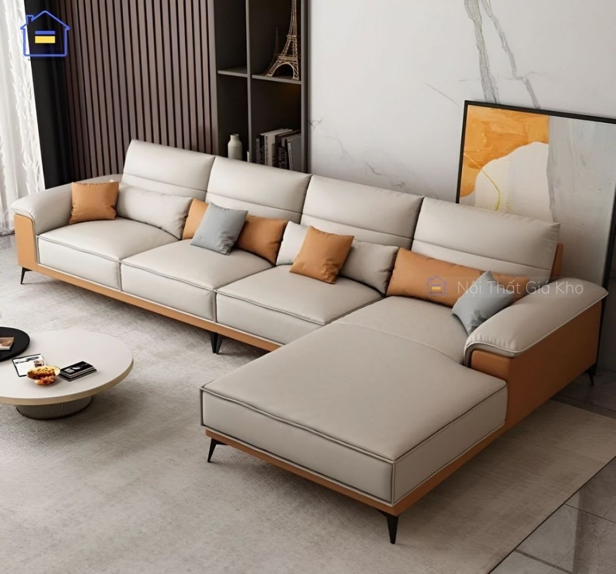 Sofa chữ L nhỏ gọn Adora