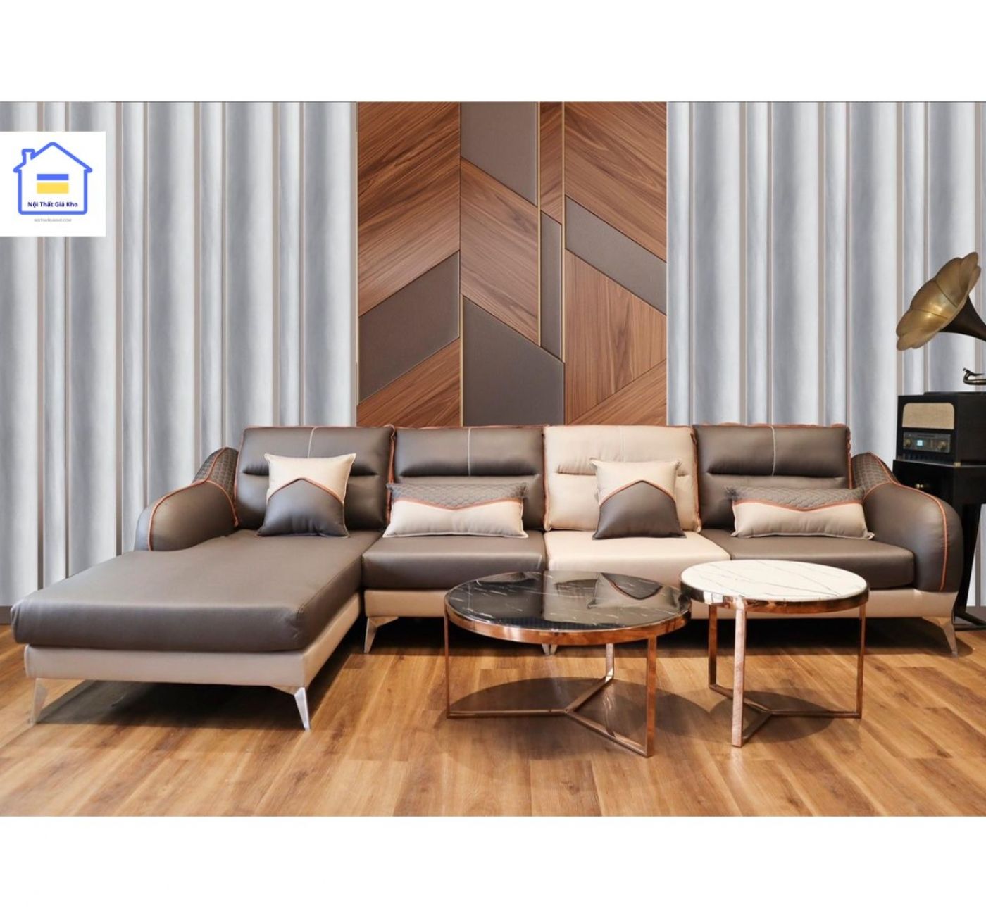 Sofa chữ L vải công nghệ cao cấp NTVT002
