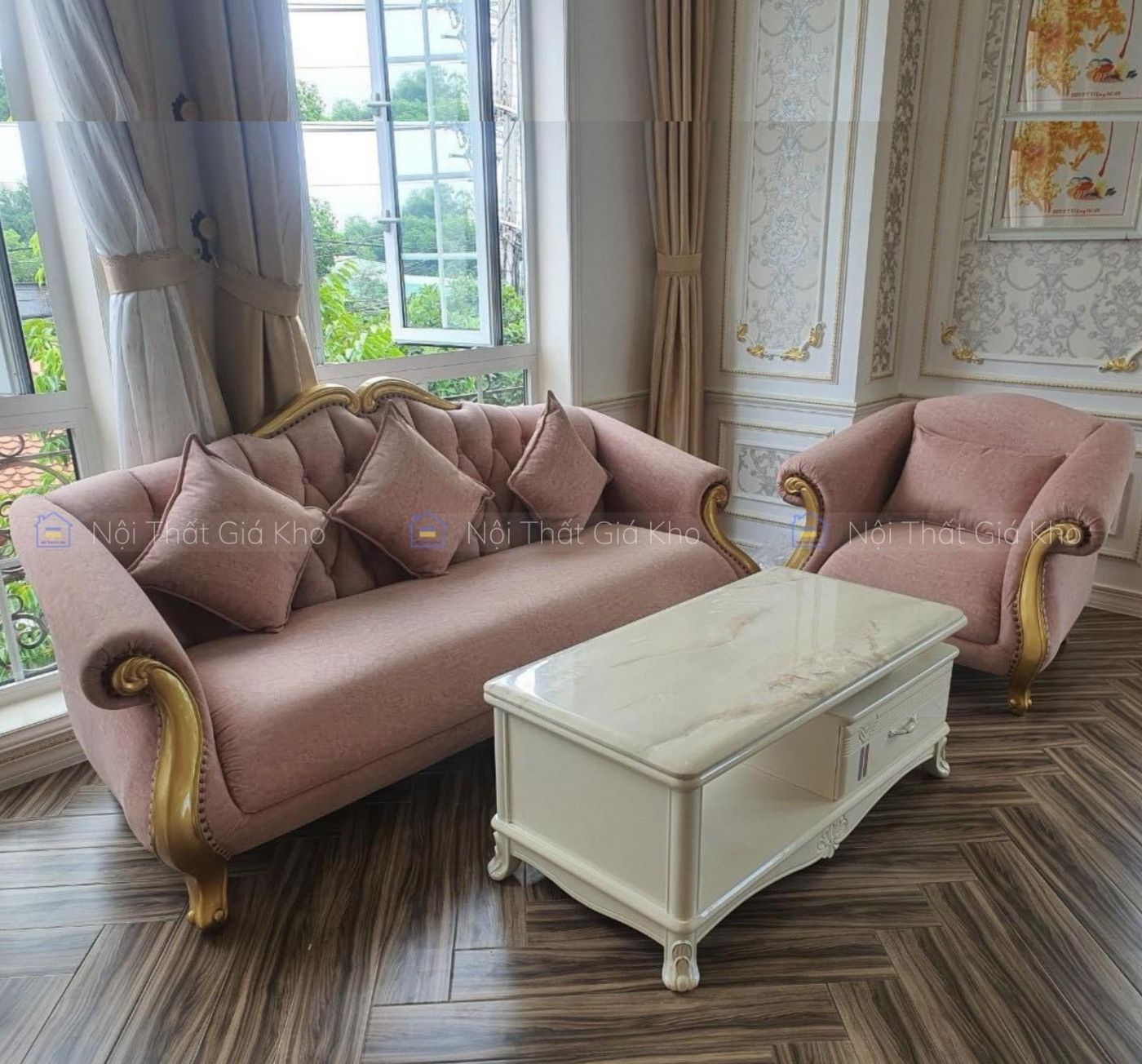 Sofa cổ điển cao cấp phòng khách