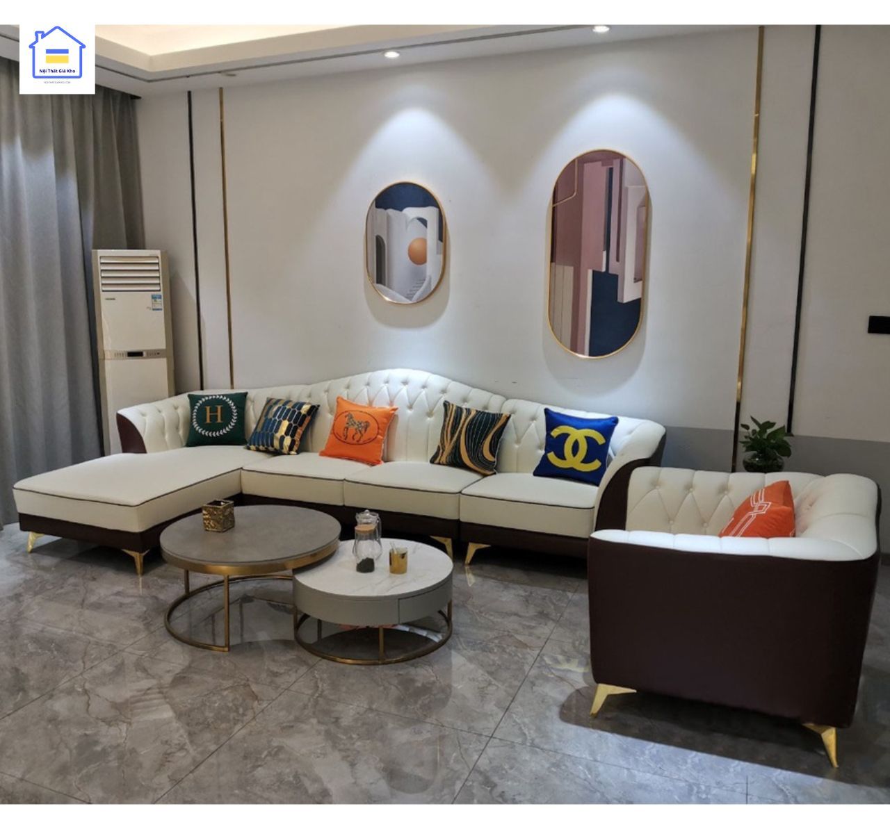 Sofa cổ điển chữ L Adora SC13