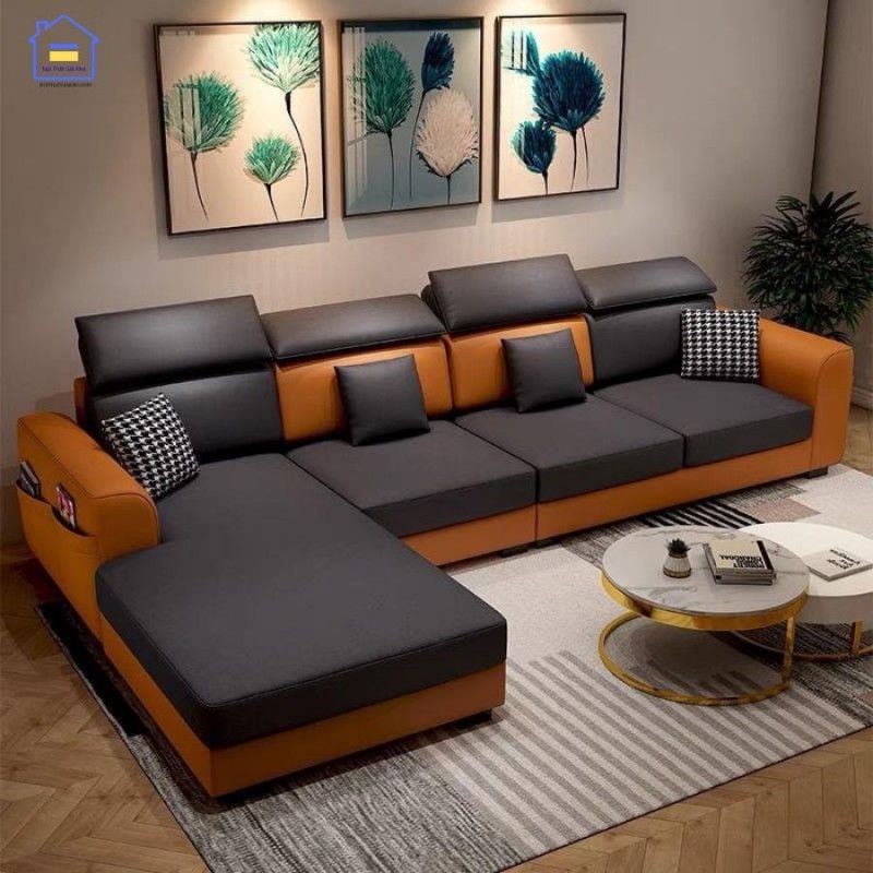 Sofa da chữ L Adora GK23