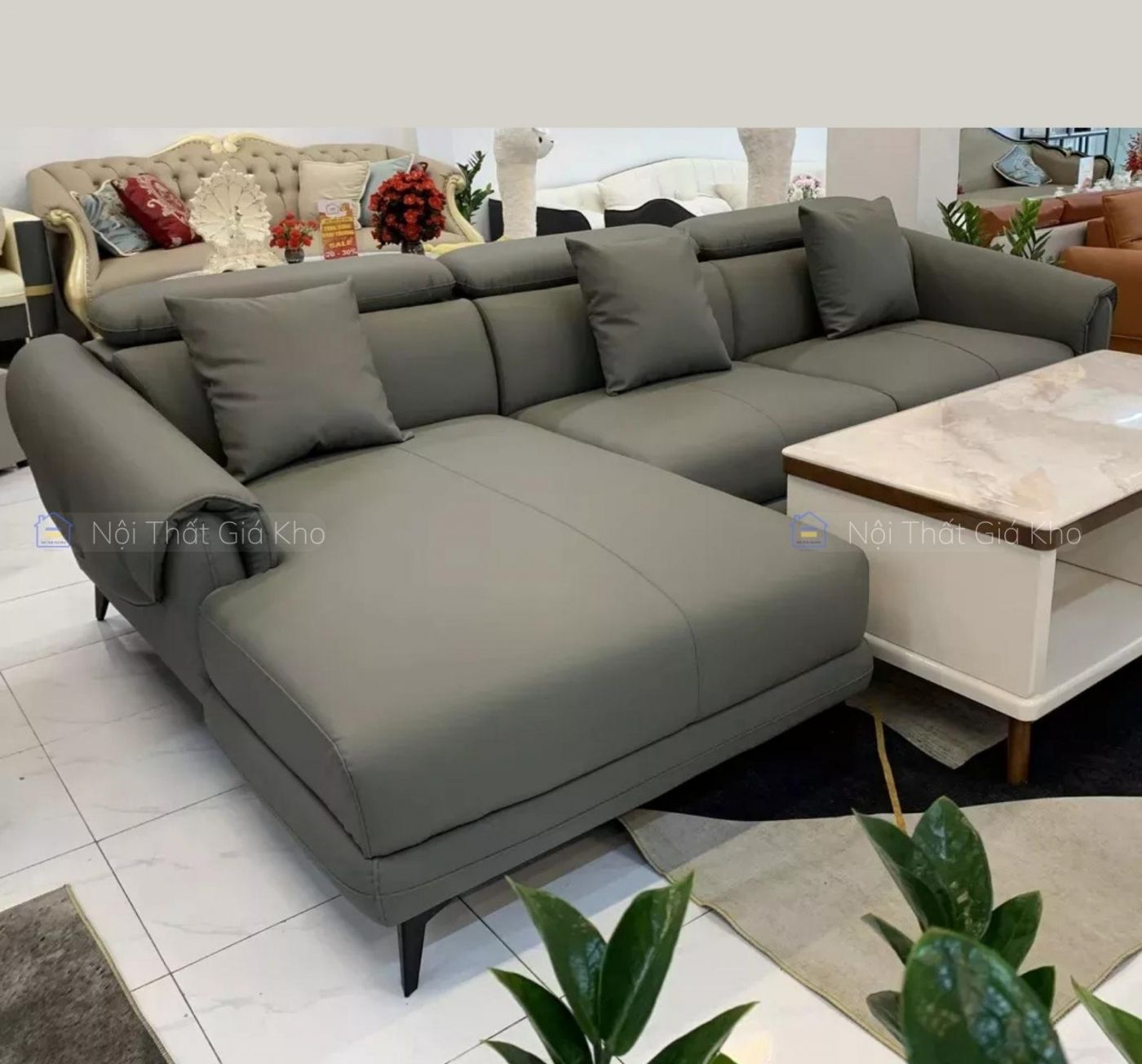 Sofa da góc L GL20