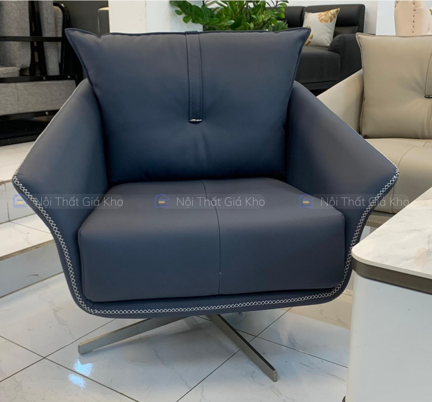 Sofa đơn da cao cấp NTVT015A
