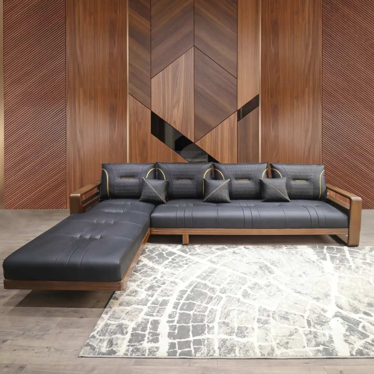 Sofa gỗ góc L Adora VT884
