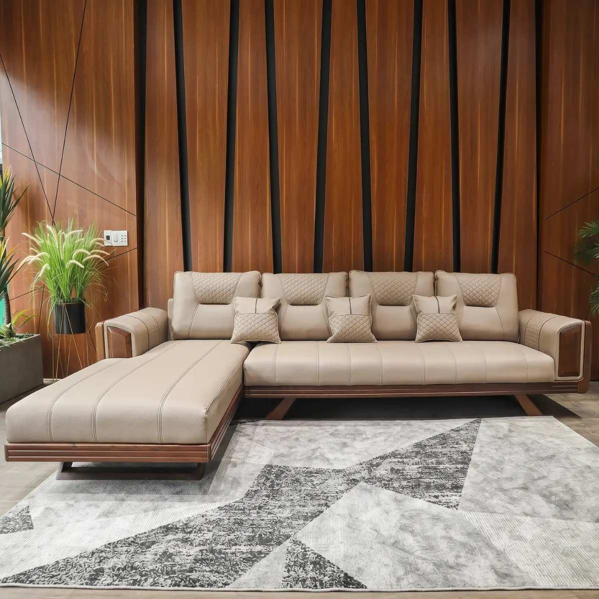 Sofa gỗ góc L Adora VT888