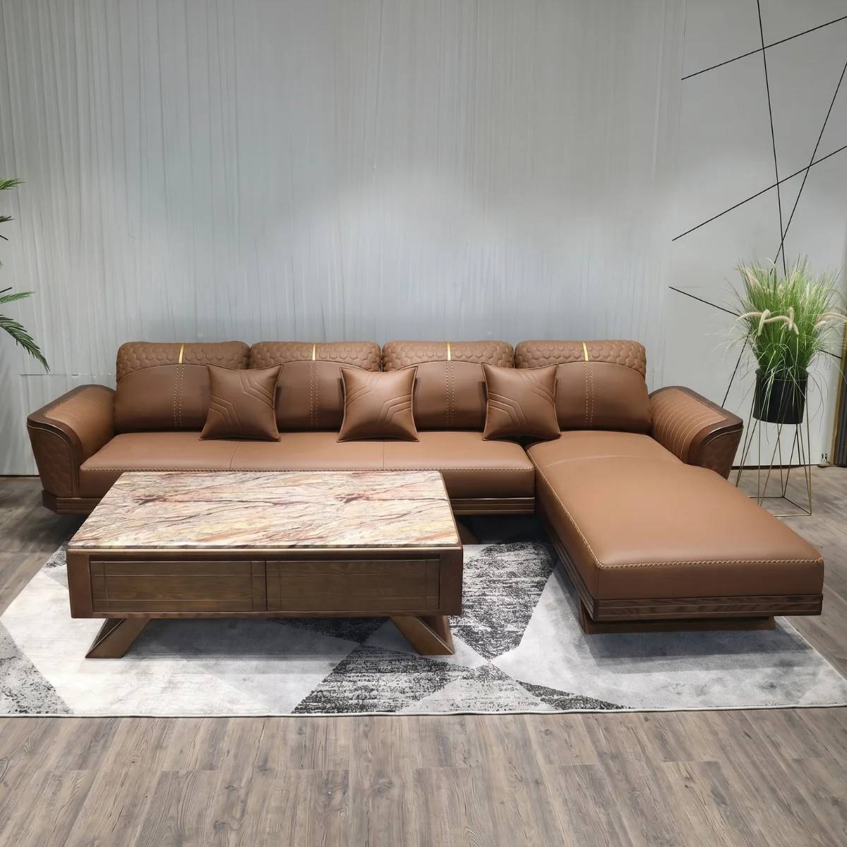 Sofa gỗ góc L Adora VT890
